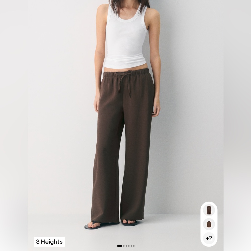 Aritzia Wilfred The Lodge Pant in Rich Mocha Brown